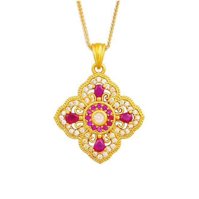 Vintage de luxo oco 4 folhas t - Red Clover Flower avaliação e preço