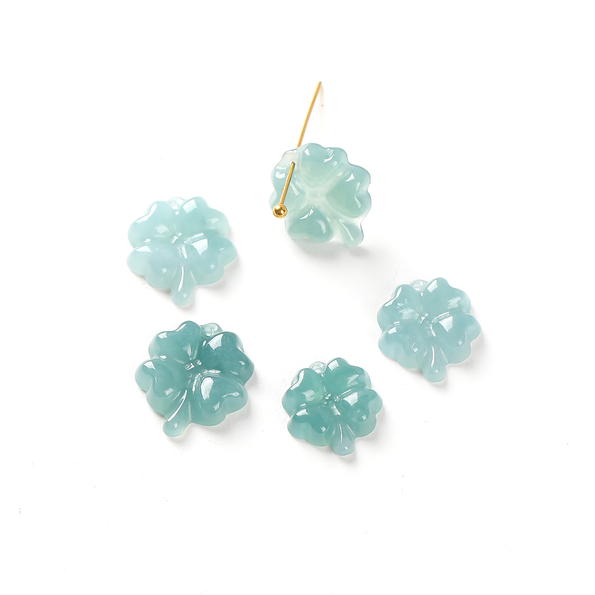 1 pc pedra natural guatemala j - Red Clover Flower avaliação e preço